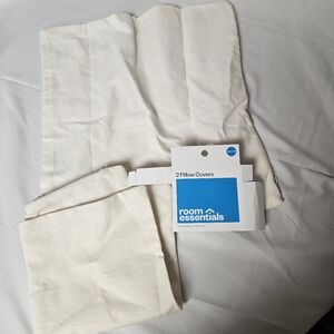 Room Essentials Cream Pillow Covers 16x16‎
